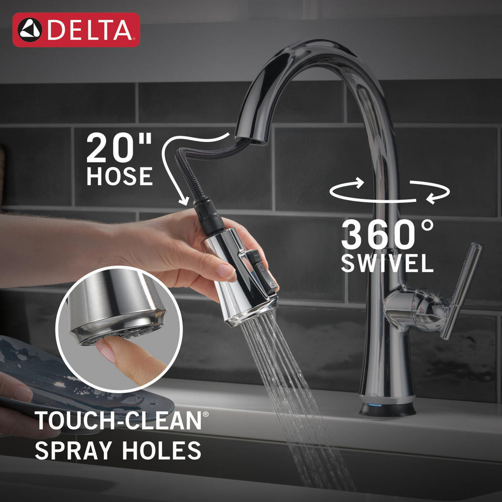 Delta Coranto Single Handle Pull-Down Kitchen Faucet with Touch2O Technology - 9179T