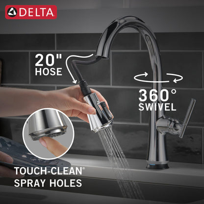 Delta Coranto Single Handle Pull-Down Kitchen Faucet with Touch2O Technology - 9179T