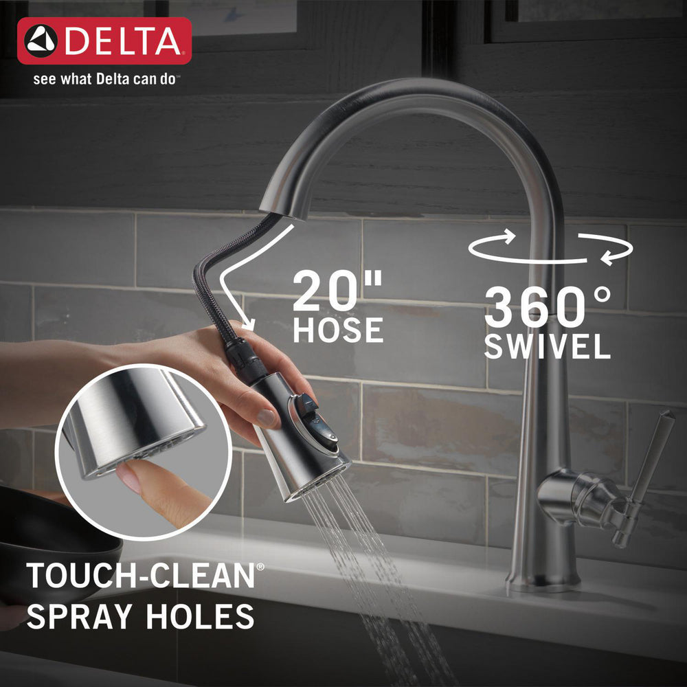Delta Emmeline Single Handle Pull-Down Kitchen Faucet - 9182