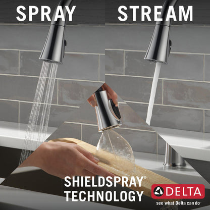 Delta Emmeline Single Handle Pull-Down Kitchen Faucet - 9182