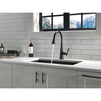 Delta Emmeline Single Handle Pull-Down Kitchen Faucet with Touch2O Technology - 9182T