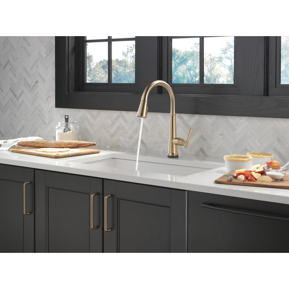 Delta Emmeline Single Handle Pull-Down Kitchen Faucet with Touch2O Technology - 9182T