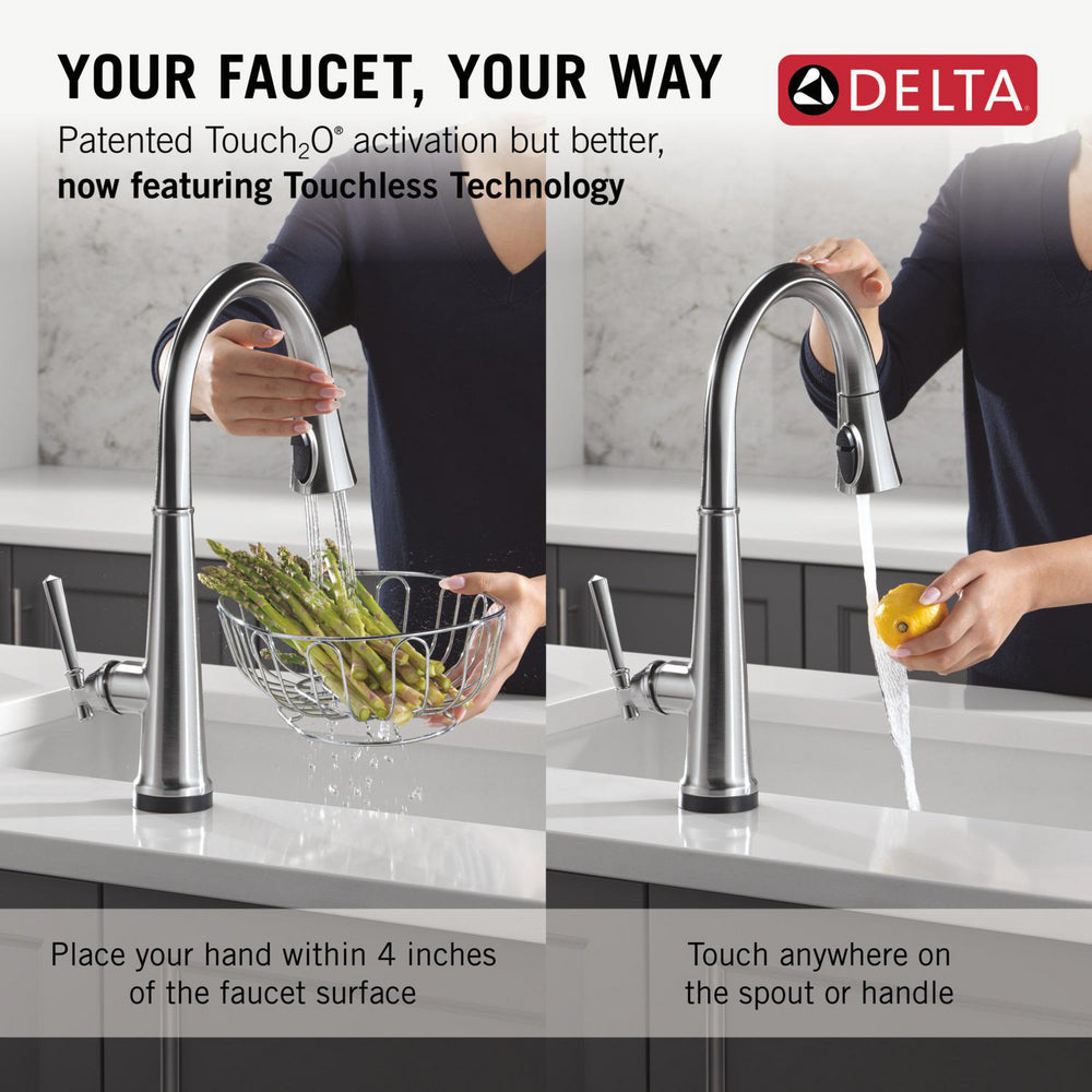 Delta Emmeline Touchless Pulldown Kitchen Faucet - 9182TL