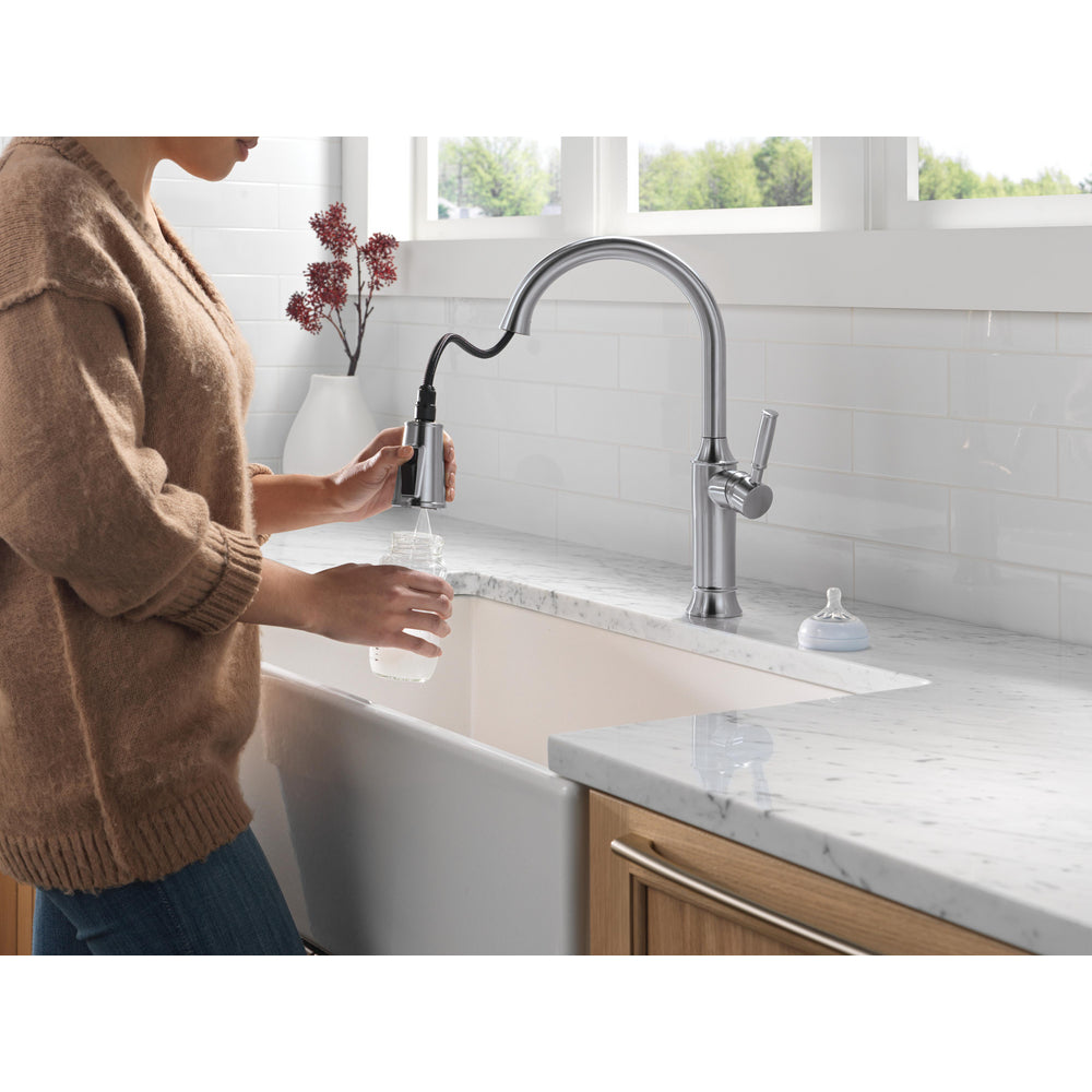 Delta Renaldi Single Handle Pull-Down Kitchen Faucet - 9184