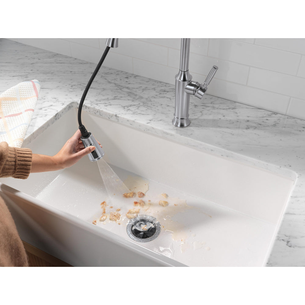 Delta Renaldi Single Handle Pull-Down Kitchen Faucet - 9184