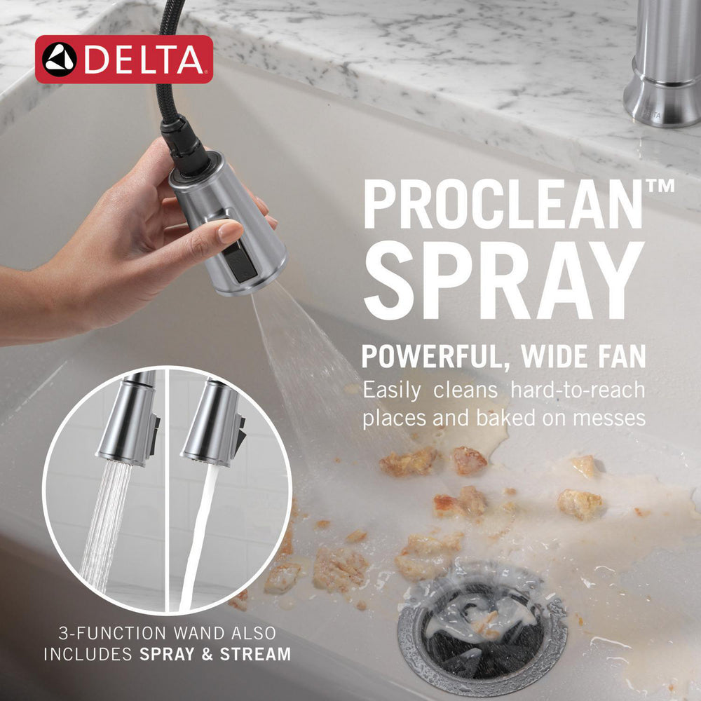 Delta Renaldi Single Handle Pull-Down Kitchen Faucet - 9184
