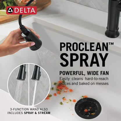Delta Renaldi Single Handle Pull-Down Kitchen Faucet - 9184