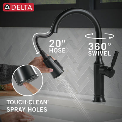 Delta Renaldi Single Handle Pull-Down Kitchen Faucet - 9184