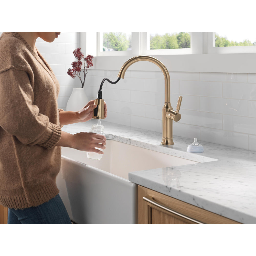 Delta Renaldi Single Handle Pull-Down Kitchen Faucet - 9184