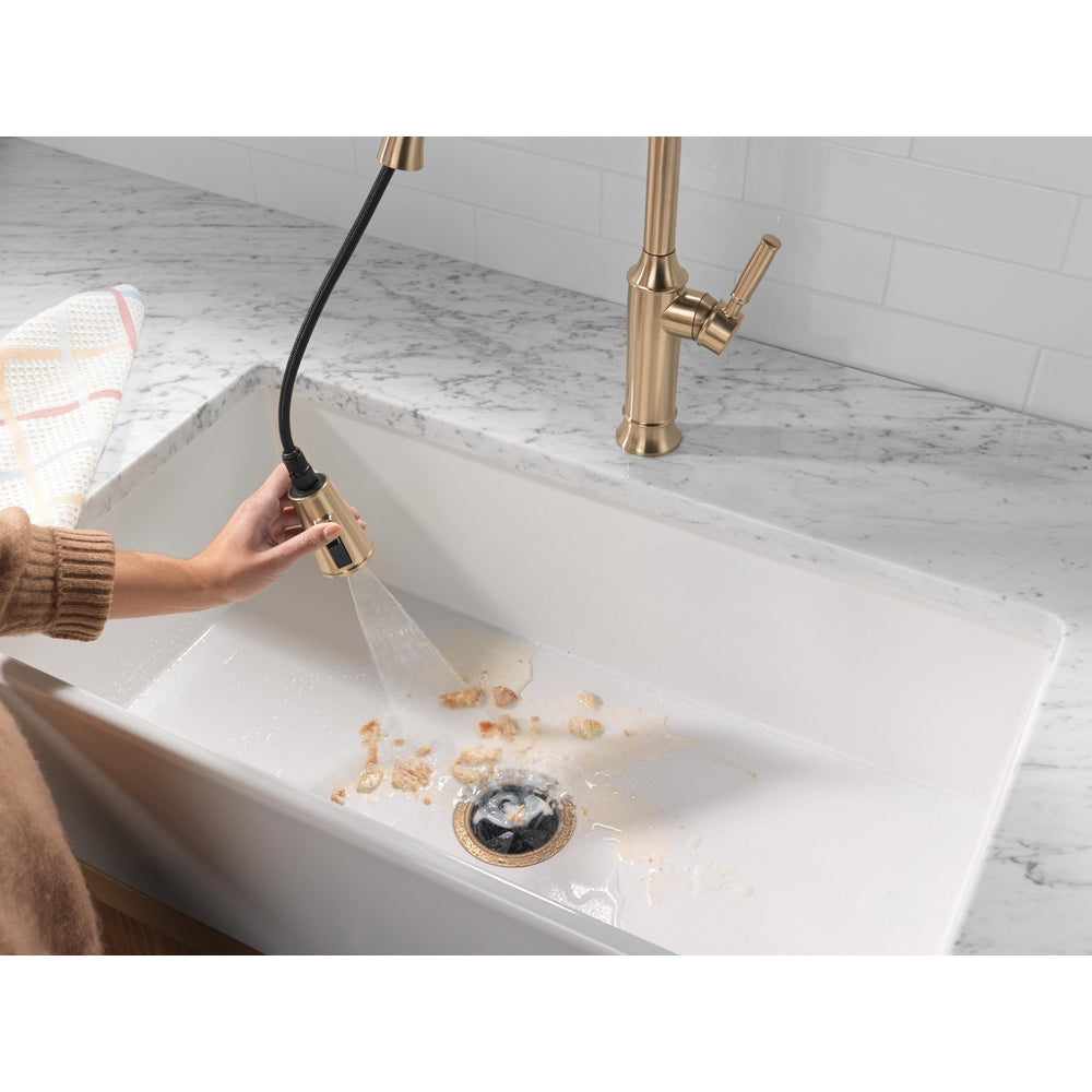 Delta Renaldi Single Handle Pull-Down Kitchen Faucet - 9184