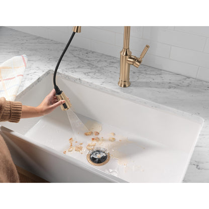 Delta Renaldi Single Handle Pull-Down Kitchen Faucet - 9184