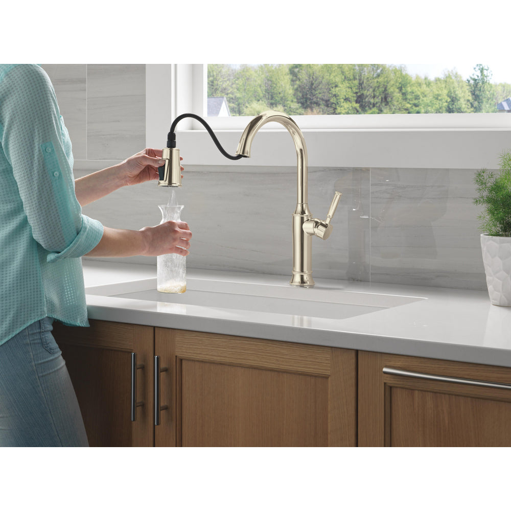 Delta Renaldi Single Handle Pull-Down Kitchen Faucet - 9184