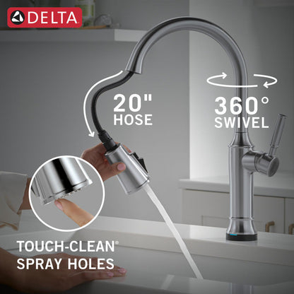Delta Renaldi Touch2O Kitchen Faucet with Touchless Technology - 9184TL