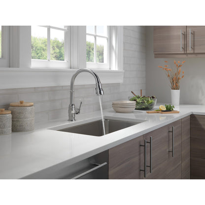 Delta Broderick Single Handle Pull-Down Kitchen Faucet - 9190