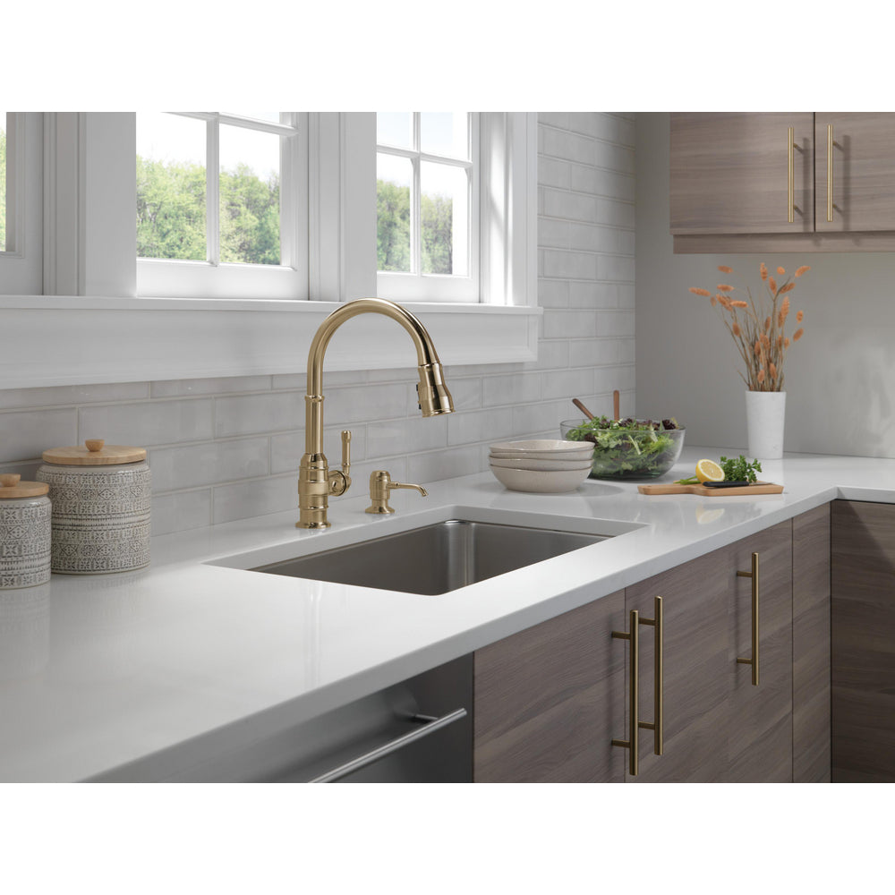Delta Broderick Single Handle Pull-Down Kitchen Faucet - 9190