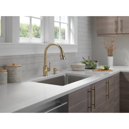 Delta Broderick Single Handle Pull-Down Kitchen Faucet - 9190