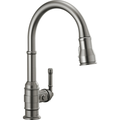 Delta Broderick Single Handle Pull-Down Kitchen Faucet - 9190