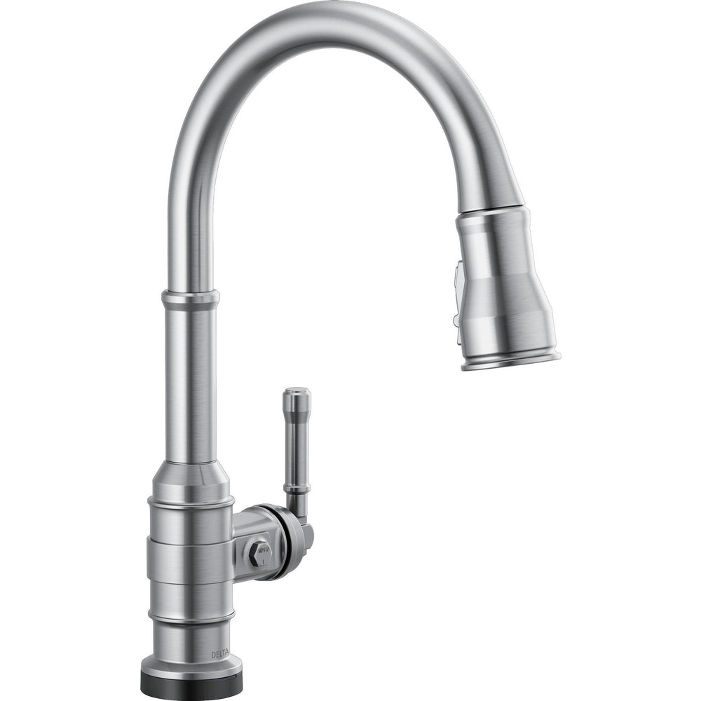 Delta Broderick Single Handle Pull-Down Kitchen Faucet With Touch2O Technology - 9190T