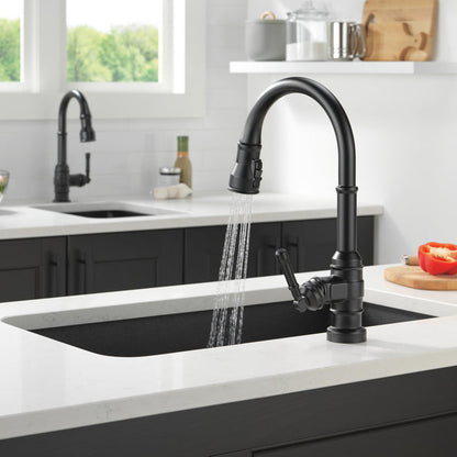 Delta Broderick Single Handle Pull-Down Kitchen Faucet With Touch2O Technology - 9190T