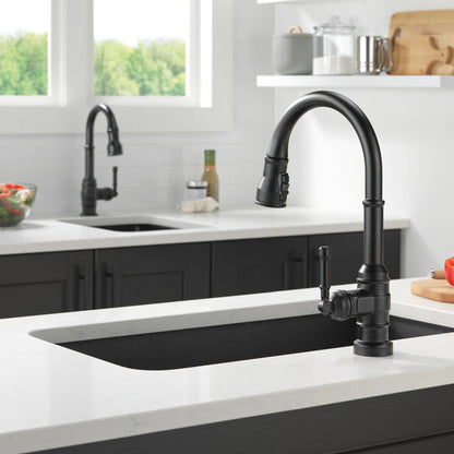 Delta Broderick Single Handle Pull-Down Kitchen Faucet With Touch2O Technology - 9190T