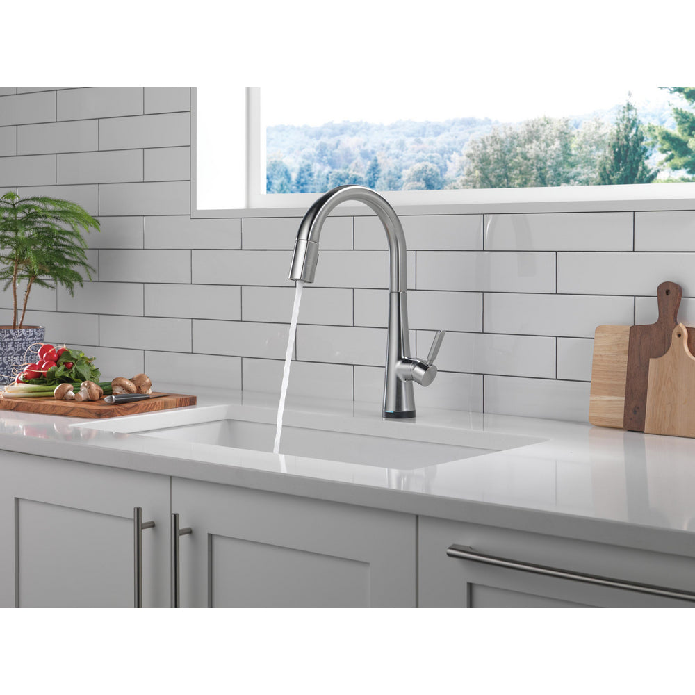 Delta Monrovia Single Handle Pull-Down Kitchen Faucet With Touch2O Technology - 9191T