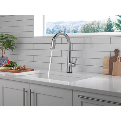 Delta Monrovia Single Handle Pull-Down Kitchen Faucet With Touch2O Technology - 9191T