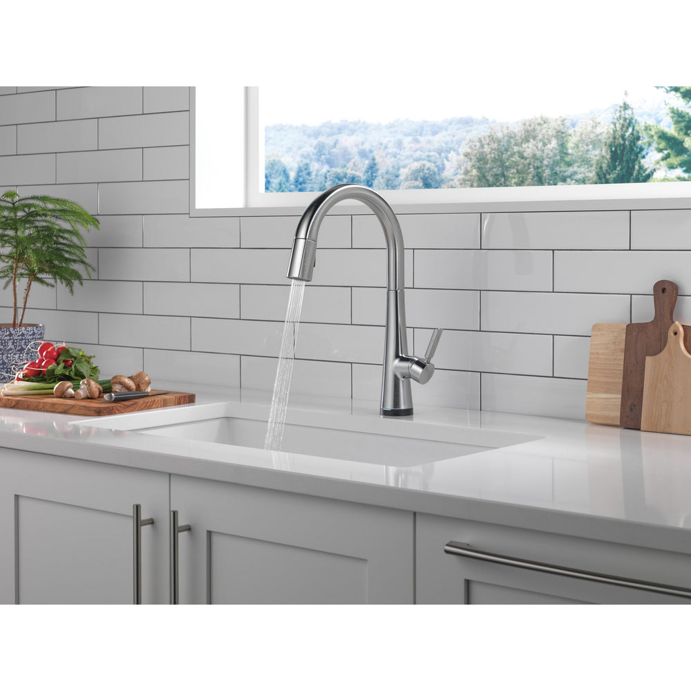 Delta Monrovia Single Handle Pull-Down Kitchen Faucet With Touch2O Technology - 9191T