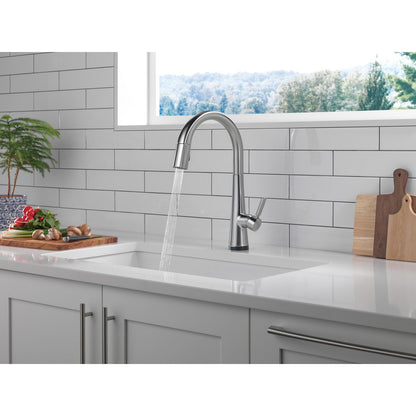 Delta Monrovia Single Handle Pull-Down Kitchen Faucet With Touch2O Technology - 9191T