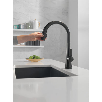 Delta Monrovia Single Handle Pull-Down Kitchen Faucet With Touch2O Technology - 9191T