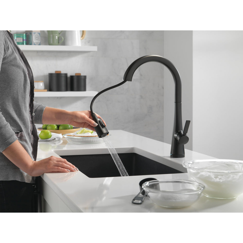 Delta Monrovia Single Handle Pull-Down Kitchen Faucet With Touch2O Technology - 9191T