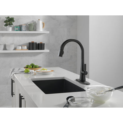 Delta Monrovia Single Handle Pull-Down Kitchen Faucet With Touch2O Technology - 9191T