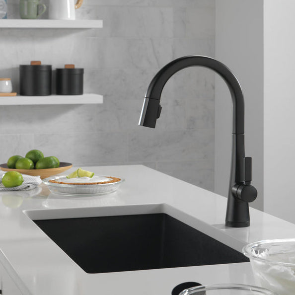 Delta Monrovia Single Handle Pull-Down Kitchen Faucet With Touch2O Technology - 9191T
