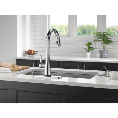 Delta Monrovia Single Handle Pull-Down Kitchen Faucet With Touch2O Technology - 9191T