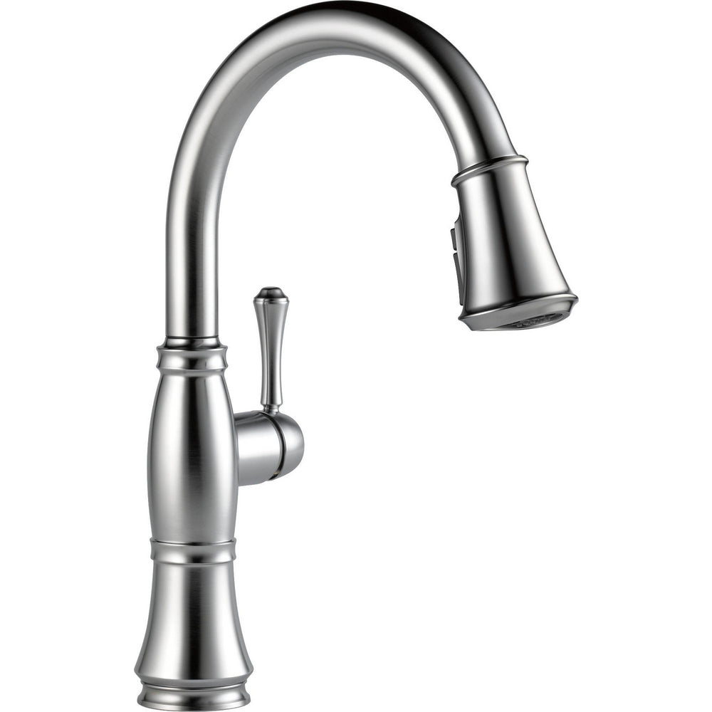 Delta Cassidy Single Handle Pull-Down Kitchen Faucet with ShieldSpray Technology - 9197