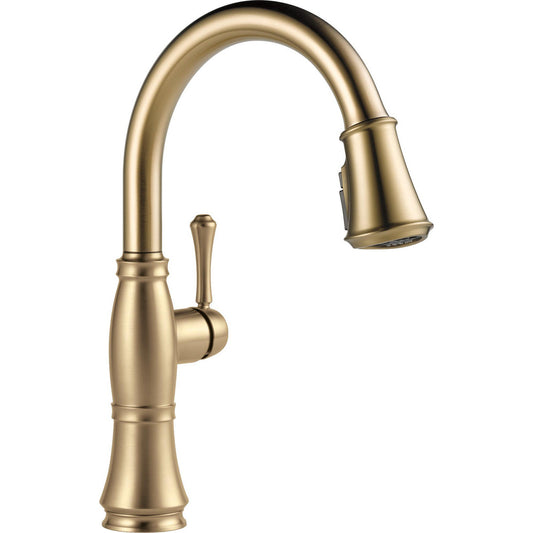 Delta Cassidy Single Handle Pull-Down Kitchen Faucet with ShieldSpray Technology - 9197