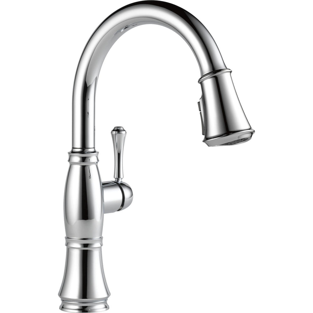 Delta Cassidy Single Handle Pull-Down Kitchen Faucet with ShieldSpray Technology - 9197