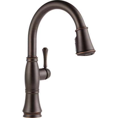Delta Cassidy Single Handle Pull-Down Kitchen Faucet with ShieldSpray Technology - 9197