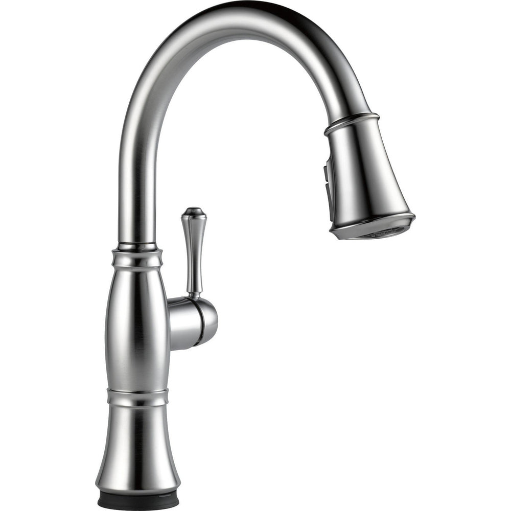 Delta Cassidy Single Handle Pull-Down Kitchen Faucet with Touch2O and ShieldSpray Technologies - 9197T