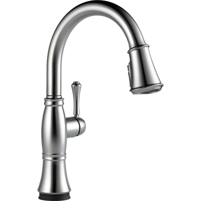 Delta Cassidy Single Handle Pull-Down Kitchen Faucet with Touch2O and ShieldSpray Technologies - 9197T