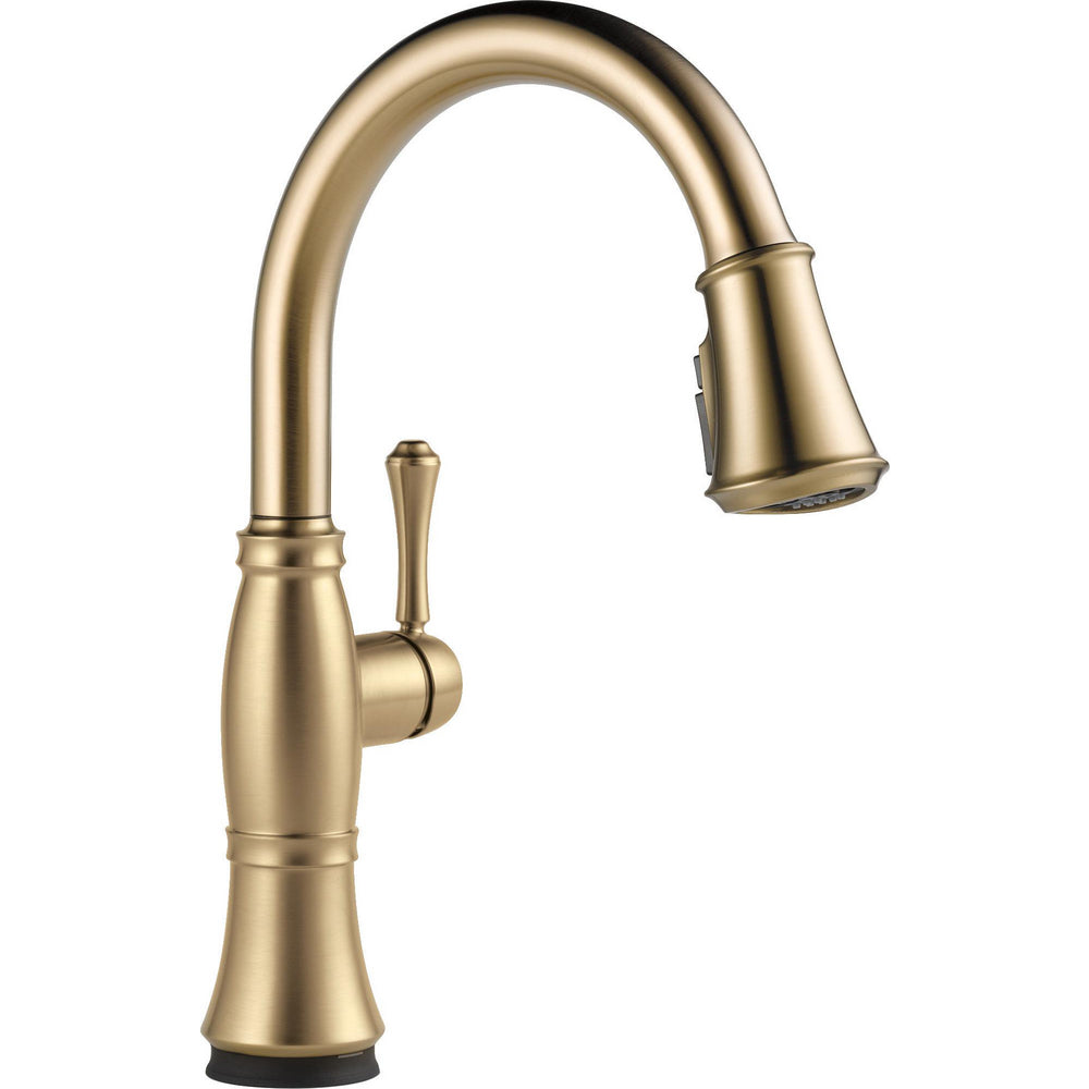 Delta Cassidy Single Handle Pull-Down Kitchen Faucet with Touch2O and ShieldSpray Technologies - 9197T