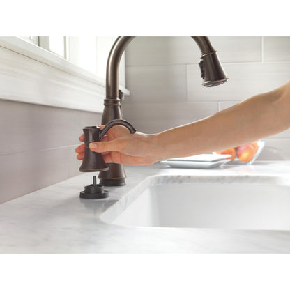 Delta Cassidy Single Handle Pull-Down Kitchen Faucet with Touch2O and ShieldSpray Technologies - 9197T