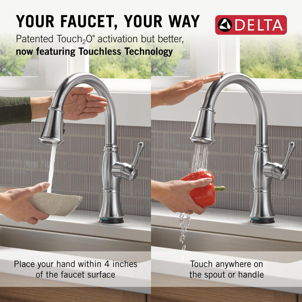 Delta Cassidy Touchless Kitchen Pulldown Faucet – 9197TL