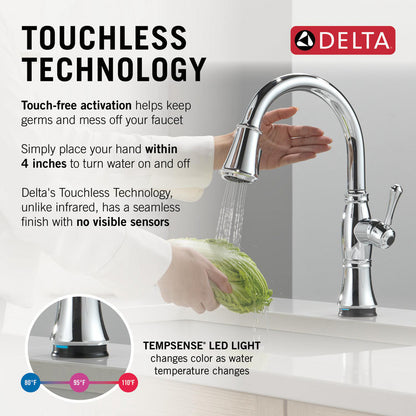 Delta Cassidy Touchless Kitchen Pulldown Faucet – 9197TL