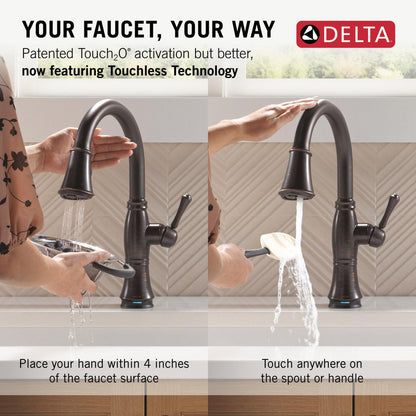 Delta Cassidy Touchless Kitchen Pulldown Faucet – 9197TL