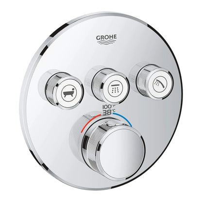 Grohe Grohtherm SmartControl Triple Function Thermostatic Valve Trim - 29138