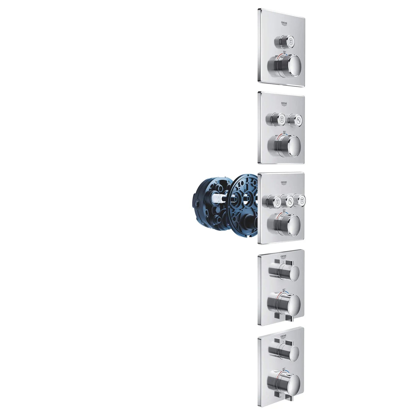 Grohe Grohtherm Dual Function 2-Handle Thermostatic Valve Trim - 24111