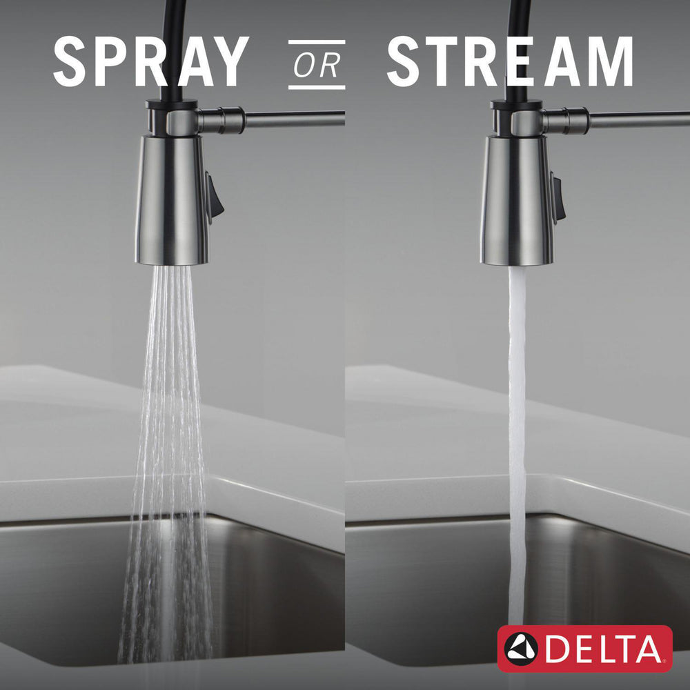Delta Essa Single-Handle Pull-Down Spring Kitchen Faucet - 9613