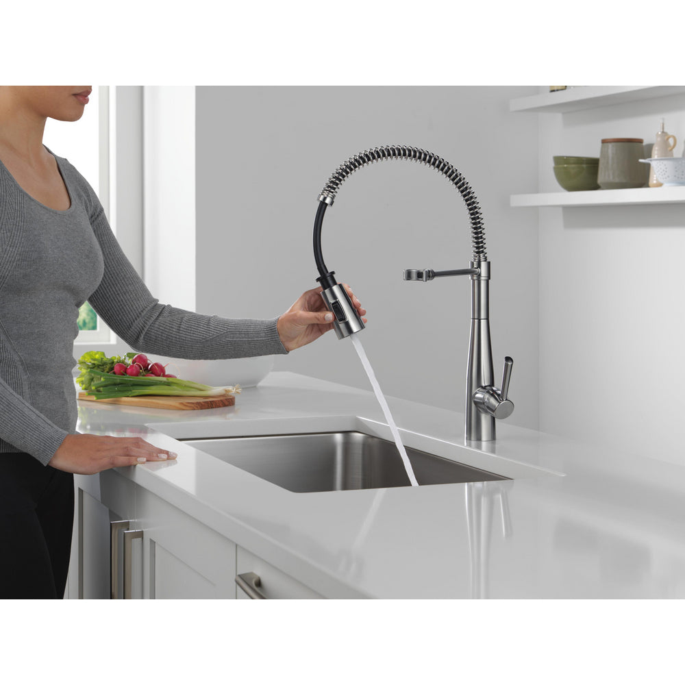Delta Essa Single-Handle Pull-Down Spring Kitchen Faucet - 9613