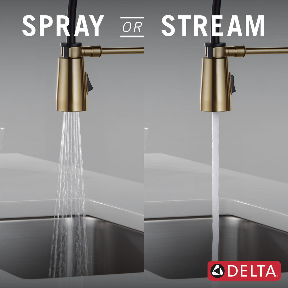 Delta Essa Single-Handle Pull-Down Spring Kitchen Faucet - 9613