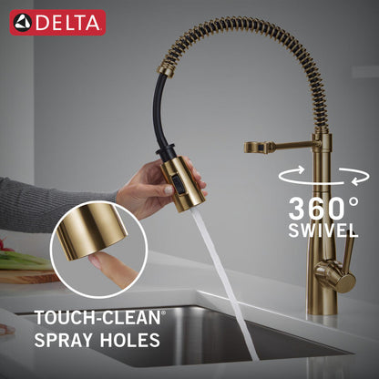 Delta Essa Single-Handle Pull-Down Spring Kitchen Faucet - 9613